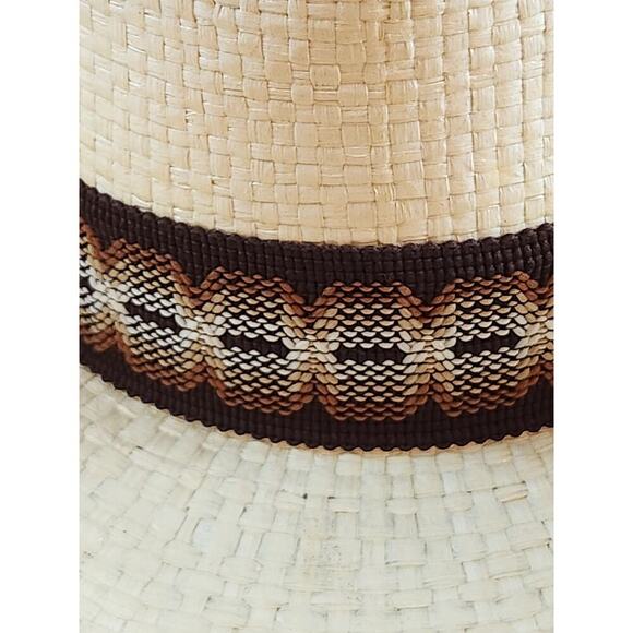 John B Stetson company cowboy hat sz 6 3/4 western hat with brown band - Picture 10 of 13